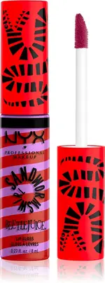 NYX Professional Makeup Beetlejuice Sandworm Swirl Luminous Lip Gloss Color 03 Red 8 ml
