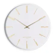 MAYA 30CM WHITE SILENT WALL CLOCK