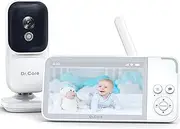 Dr.Care NeoView Video Baby Monitor -3.5” Screen, 2-Way Audio, Video Loop Recording, Night Vision, Real-Time/VOX Monitoring, Temperature Sensor, Lullabies, No Wi-Fi (Supports Up to 128GB)