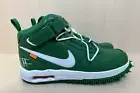 DS New Nike Off White Air Force 1 Mid SP LTHR 11.5 Dr0500-300 Pine Green Virgil