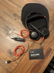 Poly Blackwire 5200 Series Wired USB Headset With Mic & Carrying Case New