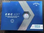 **Brand New** CALLAWAY ERC Soft Golf Balls Triple Track WHITE 1 Dozen