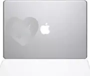 The Decal Guru Heart Yorkshire Terrier Decal Vinyl Sticker - 15" MacBook Pro