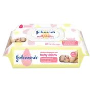 Johnson's Baby Skincare Fragrance Free Wipes 80 Pack Protects Baby Skin Johnsons