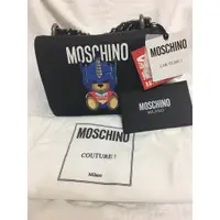 在飛比找蝦皮購物優惠-MOSCHINO 機器熊鐵鍊包-兩色