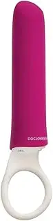 Doc Johnson Ivibe Select Iplease Powerful 20 Function Vibrator With Silicone Grip Ring, Pink/white