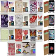 For Apple iPhone 16 15 14 13 Plus Pro Pro Max Butterfly Print Wallet Phone Cover