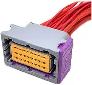 CCWUTQF 24Pin Auto FCI Computer Board ECU Plug Electronic Connector Wire Harness with Cable HCCPHPE24BKA90F 211PC249S0005(24P Female,5 Pcs)