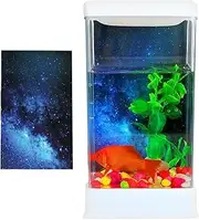 Aquarium Starter kits - Nano Fish Tank | Glass Aquarium | Betta Fish Tank,Betta Fish Tanks With Lighting And Filter For Desk - Small Tabletop Landscape Decoration For Study Room Workplace Apartment Ho