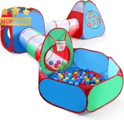 Kids Play Tent Tunnel Pop Up Fort Storage Bag Thickened Fabric 6 Ground Nails
