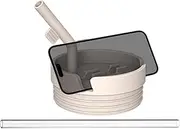 Lid Replacement - 40 Oz Straw Lid with Phone Rack | Silicone Lid Replacement and Straw Spill and Leak Proof Multifunctional Cup Cover for Travel Use