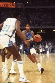 College Basketball NCAA Final Four, Georgetown Fred Brown 1982 Old Photo