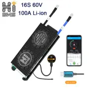 16S 60V 100A SMART BMS Li-ion Battery Protection Board w/ Balance Bluetooth/UART