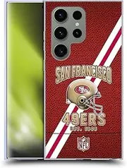 Head Case Designs Officially Licensed NFL Football Stripes San Francisco 49ers Logo Art Soft Gel Case Compatible with Samsung Galaxy S24 Ultra 5G