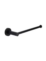 Meir Matte Black Round Guest Towel Rail