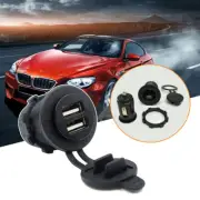 1x Car Cigarette Lighter Socket Dual USB Charger Power Adapter Outlet Parts Tool (for: Peugeot)