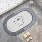 Bath Carpet Lint-free Tear Resistant Easier to Dry Foot Mat Pvc