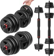 Adjustable Dumbbells, 20/30/40/55/60/70/80/90Lbs Free Weight Set with Connector,