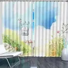 Street Light Sign Stair 3D Curtain Blockout Photo Printing Curtains Drape Fabric