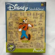 Disney Sketchbook Goofy 529 Piece Jigsaw Puzzles Buffalo Games 18" x 18"