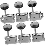 MUELODSIC 6pcs Guitar Tuning Pegs Locking String Tuners for Electric Guitars Quick Tuning Split Shaft Design