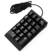 Usb Braid Cable Numpad 22 Keys Mechanical Numeric Keypad Keyboard Number Pad For Computer Pc Laptop Desktop(Black)