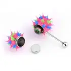 Vibrating Tongue Ring Stud Barbell Body Piercing Jewelry (6) HR6