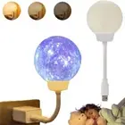 3 Lighting Modes Smart Moon Lamp Voice Control Bedside Lamp