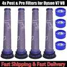 4x Pre & Post HEPA Filter For Dyson V8 V7 Animal Absolute Vacuum Replacement