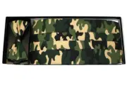Men's Jungle Camouflage Print Bow Tie and Cummerbund Set
