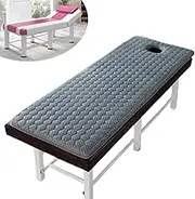 KKCD Lash Bed Topper,Memory Foam Mattress Topper for Massage Table Beauty Salon,Spa Bed Pad with Breathe Hole,Massage Accessories Protective Pad,Square/Round/Trapezoidal Head,4cm/1.6in,S 75x185cm
