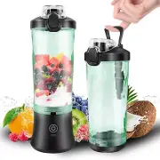 600ml Portable Mini Blender USB Rechargeable Small Smoothie Blender Large Capaci