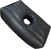 TENOL Butt Lift Recovery Bed Inflatable Pregnancy Pillow, Foldable Sleeping Airbed Inflatable Mattress Pregnancy Mattress for Yard, Black