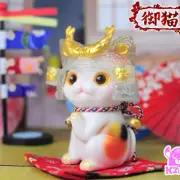 K2Toy x Blackseed Ohonneko Samurai Cat 5" Sofubi Figure Koi Edition RARE