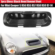 Gloss Black Hood Bonnet Scoop Vent Cover Kit For Mini Cooper S R56 R55 2007-2014
