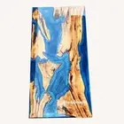 Glossy Epoxy Table Top Resin Table Walnut Custom Order For Restaurant & Bar