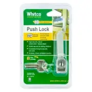 Whitco Sliding Window Push Lock - Silver - AUSTRALIA BRAND