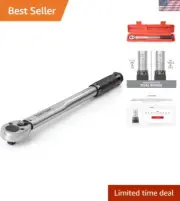 3/8 Inch Drive Micrometer Torque Wrench 10-80 ft.-lb. for Accurate Tightening