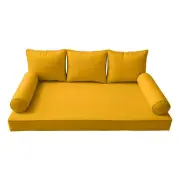 COVER ONLY-Style 3 Outdoor Daybed Mattress Bolster Pillow Same Pipe Queen AD108