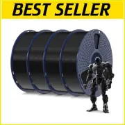 1.75mm PLA 3D Printer Filament, 4kg Total, Tangle-Free, Perfect for All Printers