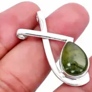 Natural Chrome Chalcedony 925 Sterling Silver Pendant Jewelry P-1596
