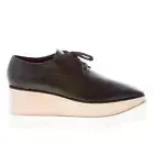 STELLA McCARTNEY women shoes Black iconic Elyse lace-up in vegan Alter Mat napa