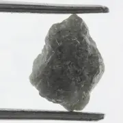 3.24 CT Real Natural Rough Loose Diamond, Silver Gray Uncut Raw Gemstone 10 mm