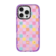 iPhone 16 Pro Impact Case Cute Checkered by Laura Jane Illustrations