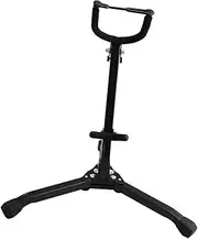 GOOHOCHY Portable Saxophone Stand Folding Music Stand for Tenor Saxophone Sax Ground Tripod Holder