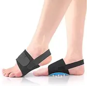 Arch Support Braces for Plantar Fasciitis Relief: Upgraded Non-Slip Wearable Arch Support w/Built-in Orthotics - Adjustable Bands w/Gel Pads for Flat Feet High & Fallen Arch Unisex HSA or FSA Eligible