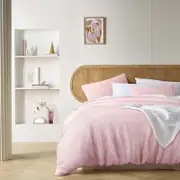 Blush French Linen Quilt Cover Set
