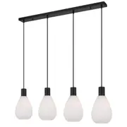 Tresor 4 Light Island Pendant Black - TRESOR PE4-BKOM