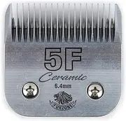 Detachable Ceramic Blade - Size 5F Blade 1/4", Made of High-Tech Ceramic Materials, Compatible with Most Andis, Oster, Wahl A5 Clippers