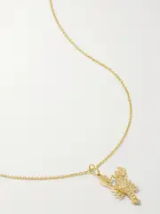 [Sydney Evan] Sydney Evan - Lobster 14-karat Gold Diamond Necklace - One size One size Gold
